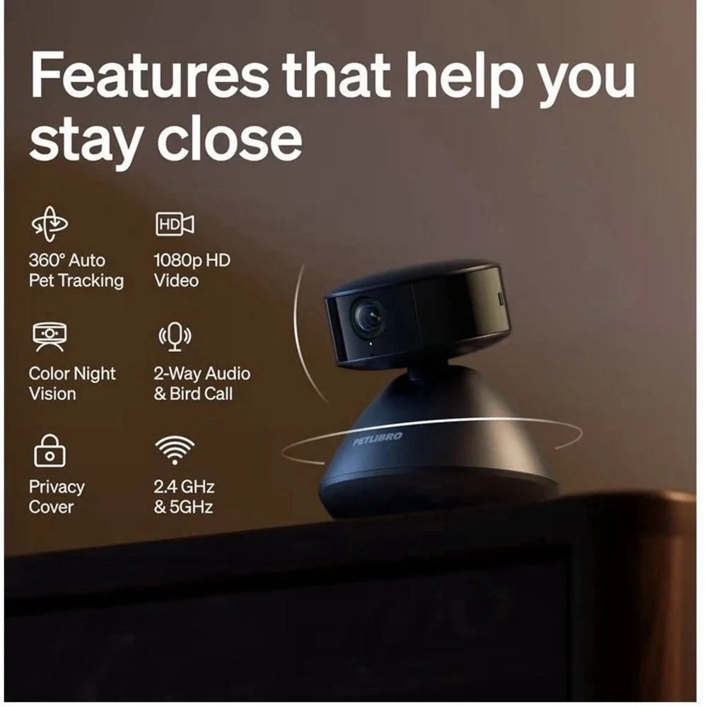 Petlibro Cat & Dog Camera With Multi-pet Recognation Individual Timelines Activi